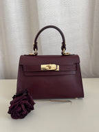 Grace - Leren tas H-sluiting - bordeaux