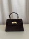 Grace - Suede tas H-sluiting - bruin