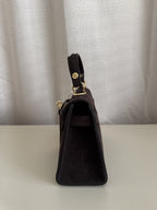 Grace - Suede tas H-sluiting - bruin