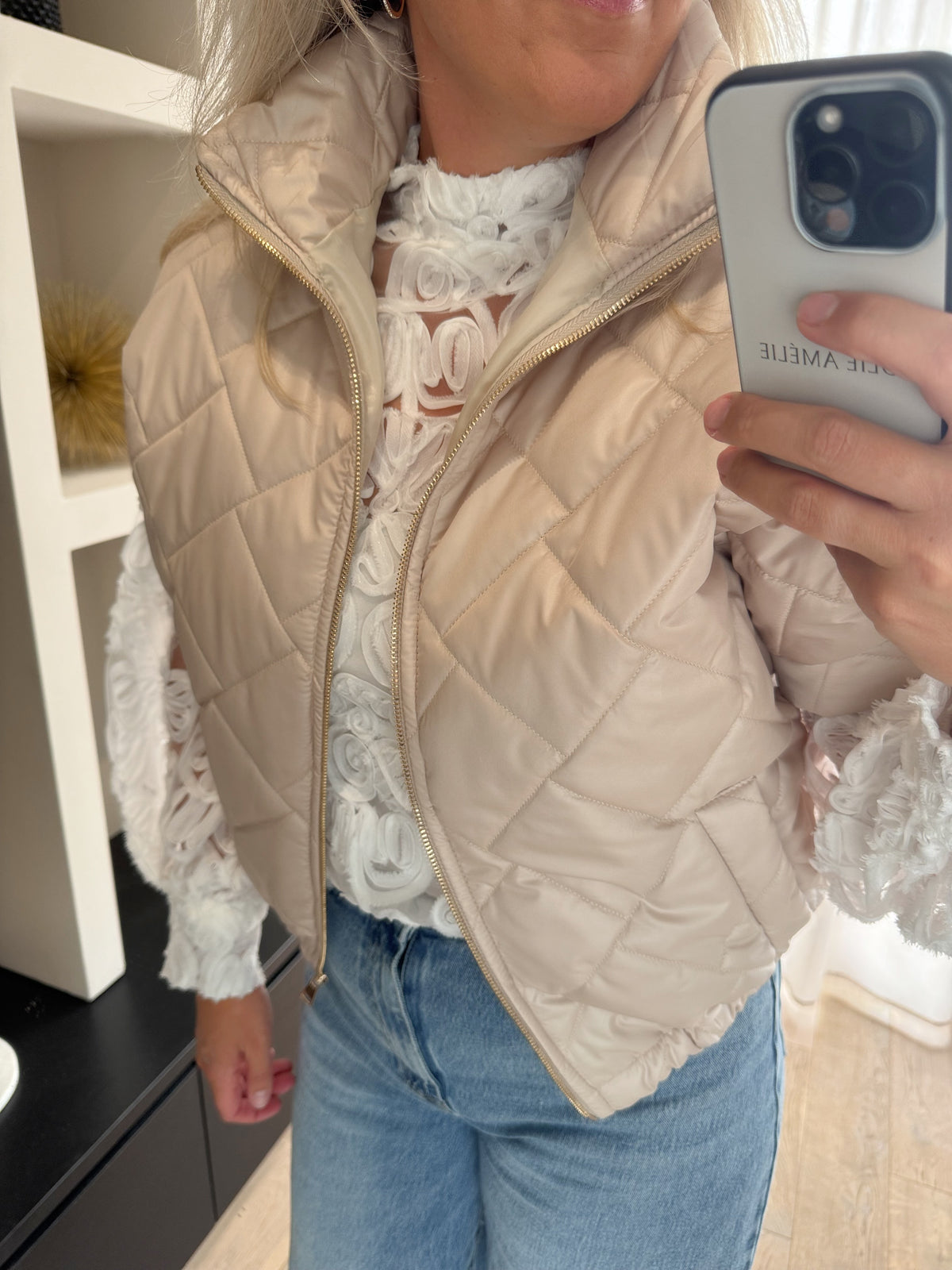 Amélie - Bomber bodywarmer - beige