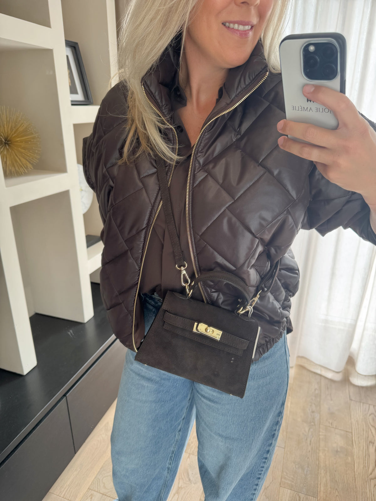 Amélie - Bomber bodywarmer - bruin