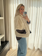 Rowan - Faux fur bodywarmer - cream beige