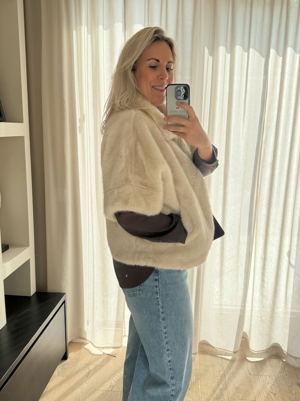 Rowan - Faux fur bodywarmer - cream beige