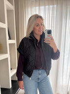 Amélie - Bomber bodywarmer - zwart