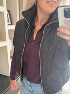 Amélie - Bomber bodywarmer - zwart