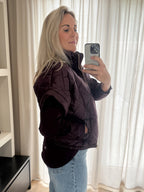 Amélie - Bomber bodywarmer - aubergine paars