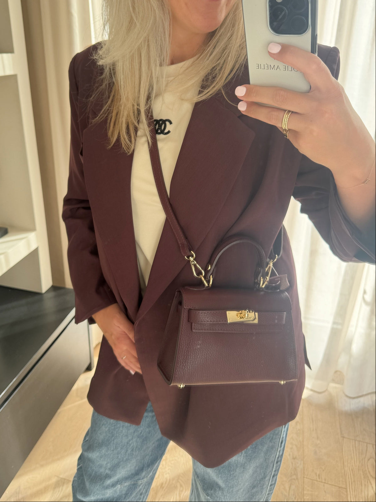 Célestine - Blazer double breasted - bordeaux