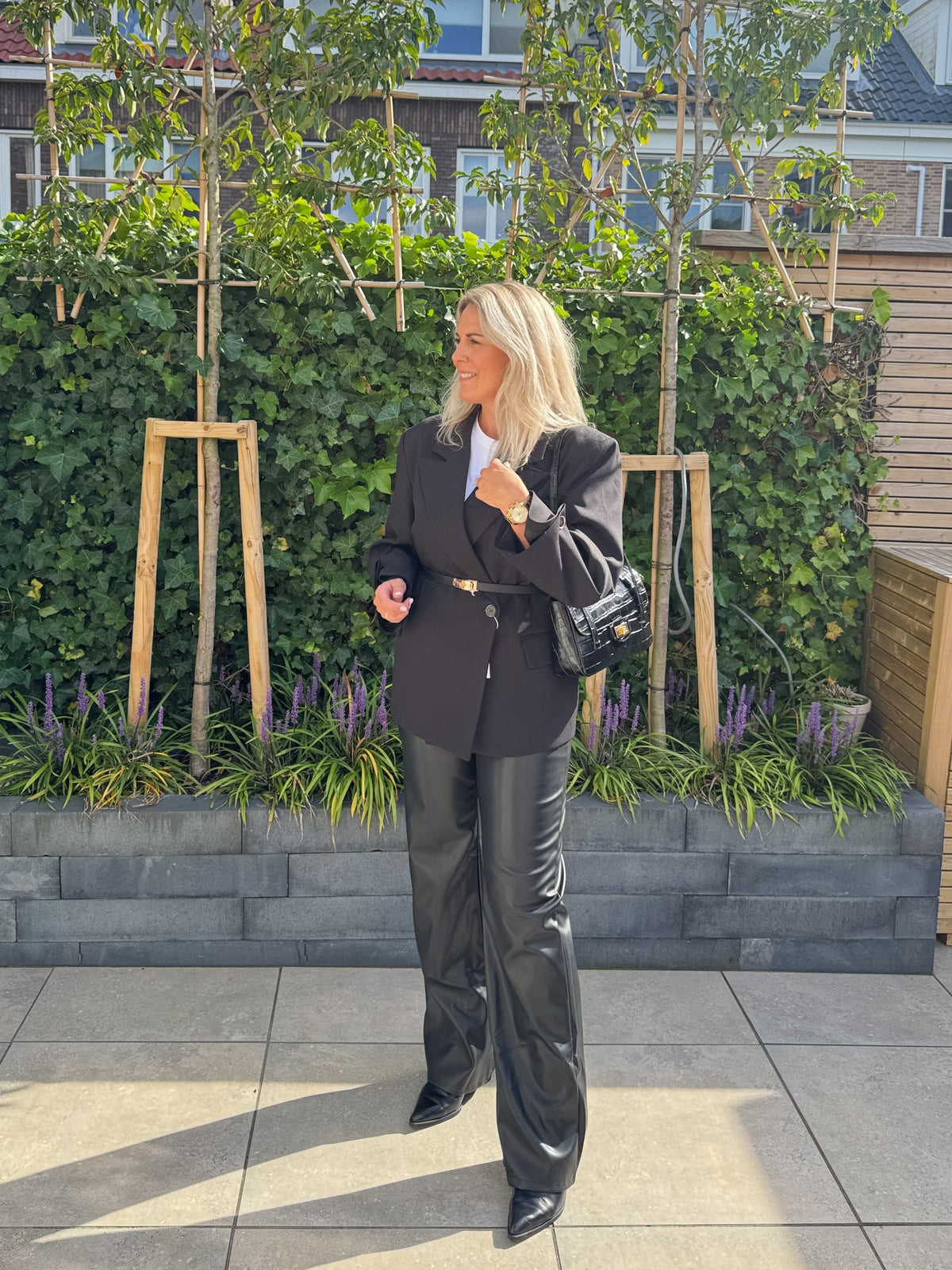 Marjolein - Blazer met ballon mouw - zwart