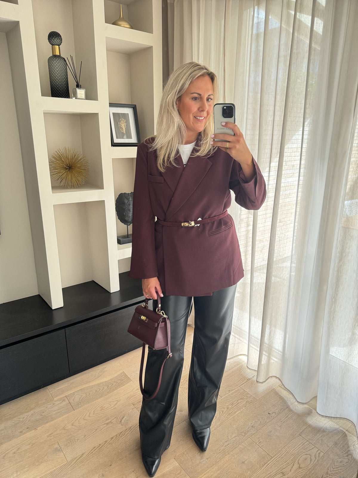 Célestine - Blazer double breasted - bordeaux