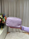 Irene - Leren tas gouden rits - lila