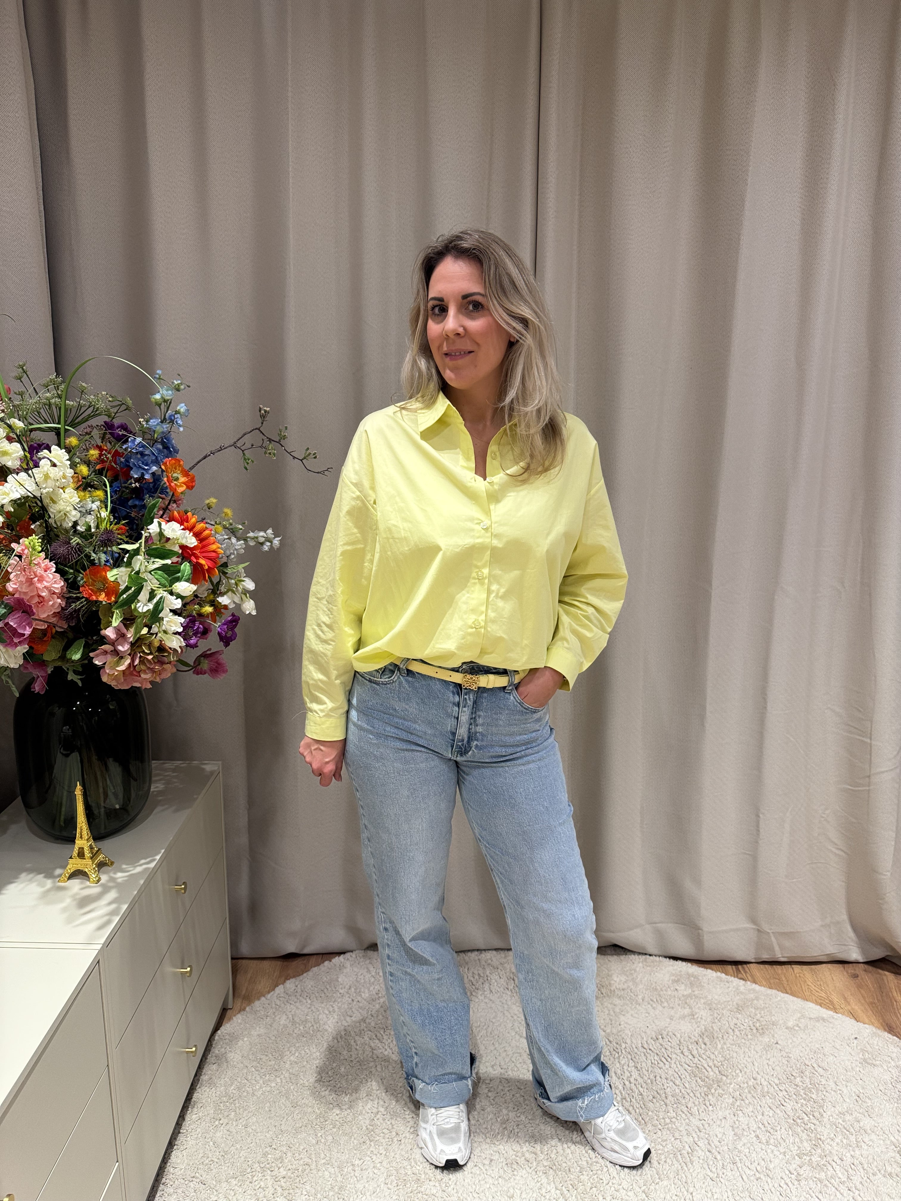 Gele oversized blouse Layla van Jolie Amélie