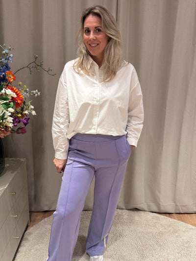 Layla - Azzurro oversized blouse - wit