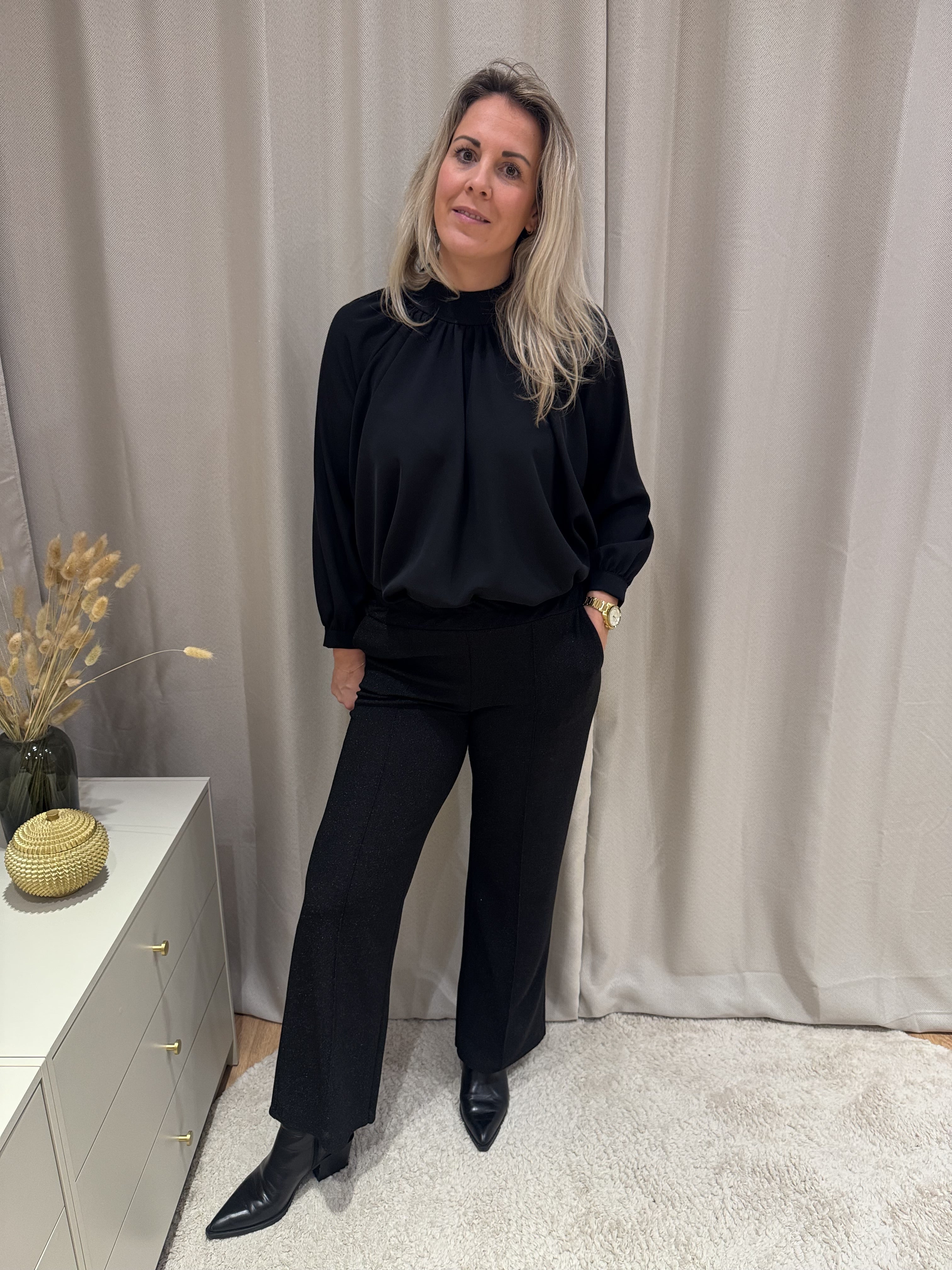 Zwarte glitter pantalon Lonneke van Jolie Amélie