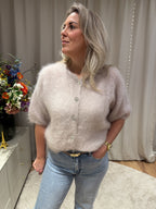 Beige mohair vest Simonie van Jolie Amélie