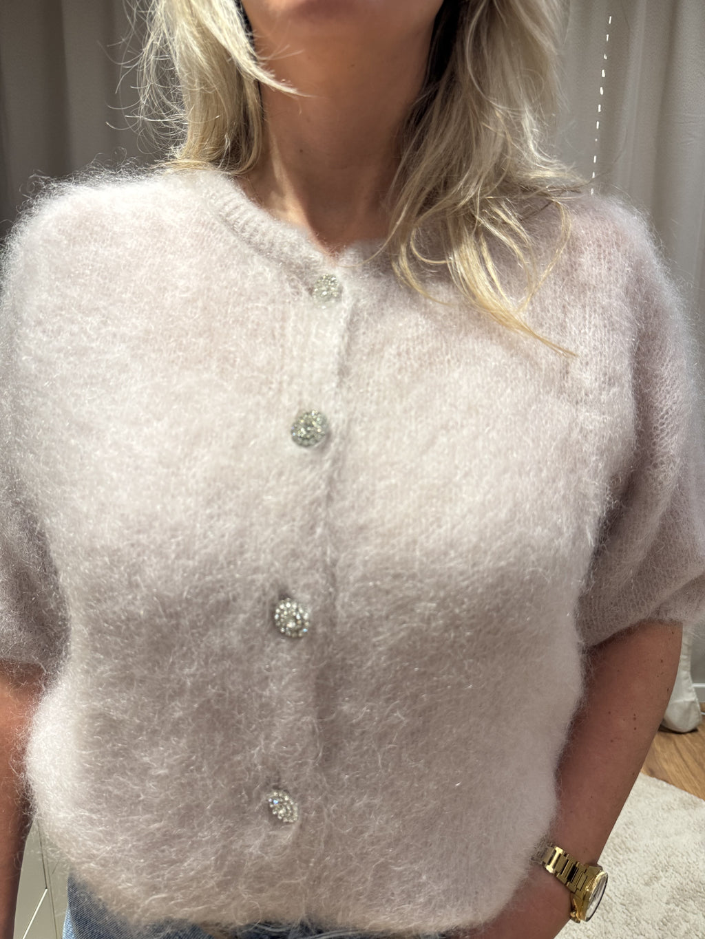 Simonie - mohair vest - beige