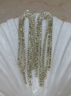Joelle - Statement oorbellen glitter goud - zilver